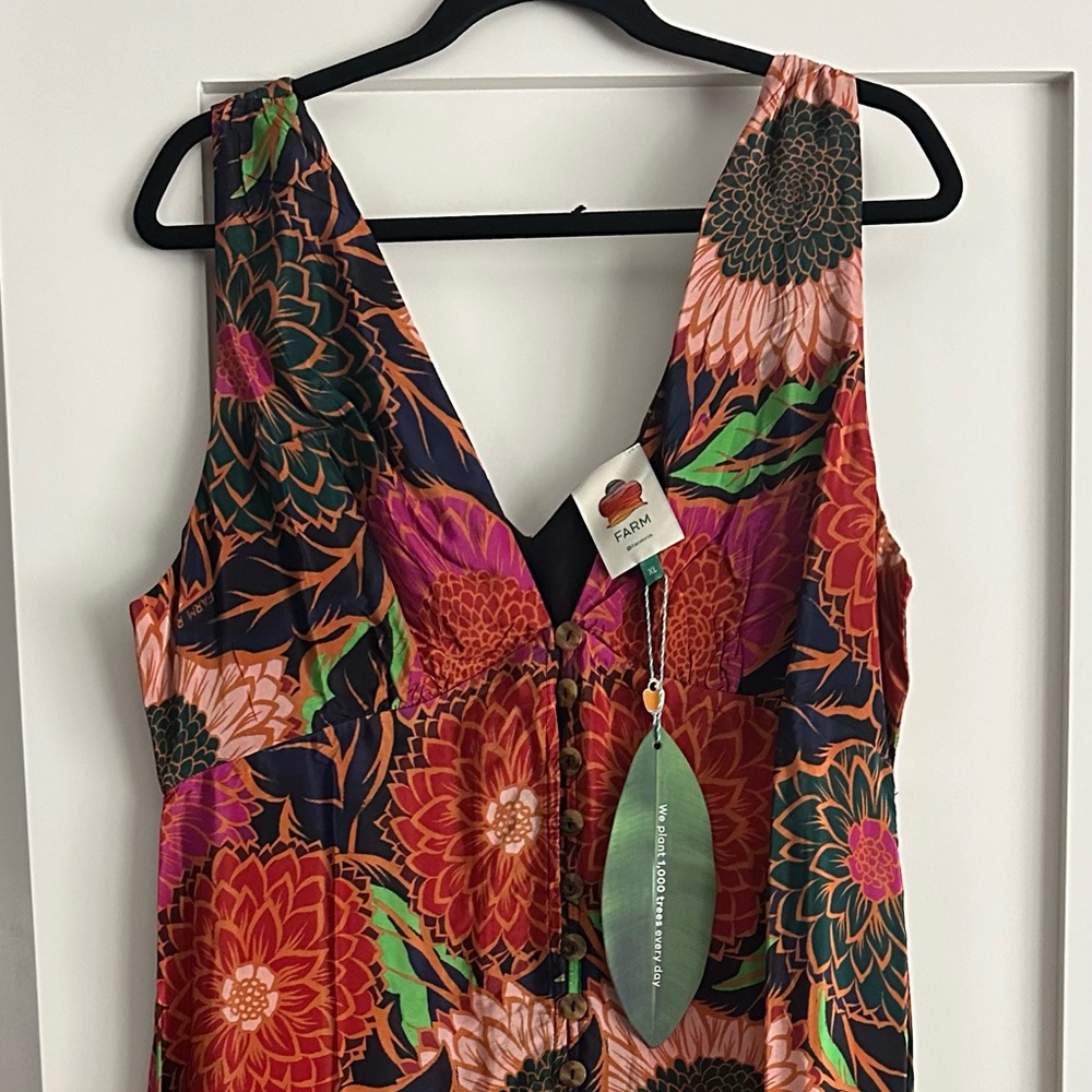 NWT Farm Rio Vintage Garden midi.
